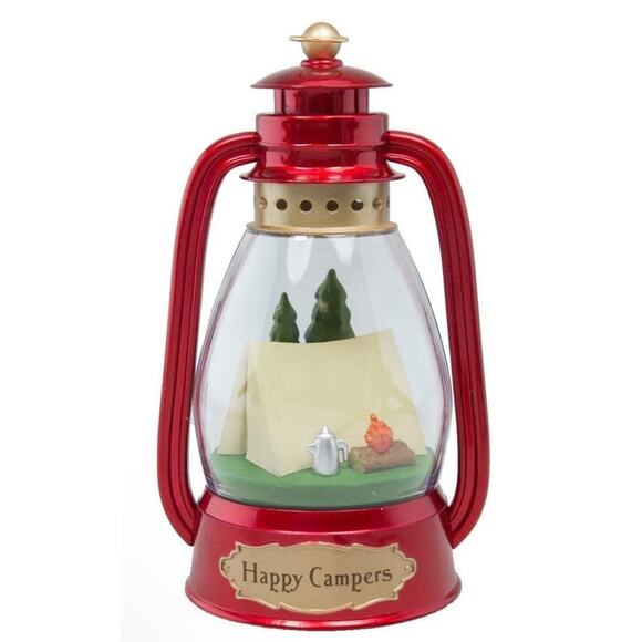 2016 Hallmark HAPPY CAMPERS Lantern Tent Campfire Special Lighting Ornament - Picture 1 of 5